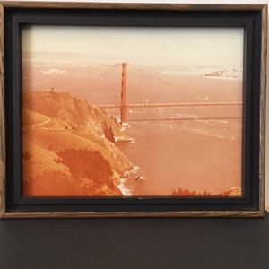 Golden Gate Bridge Framed 1966 photo
